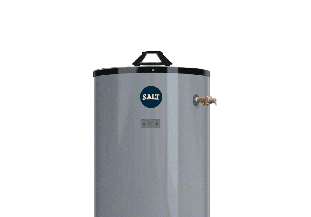 salt water heater up close