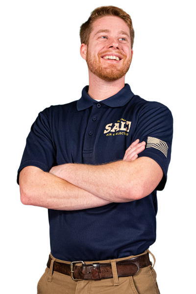 SALT electrician in a navy uniform